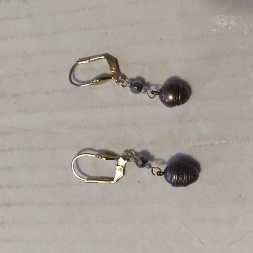Genuine Freshwater Baroque Handcrafted Pearl Earrings